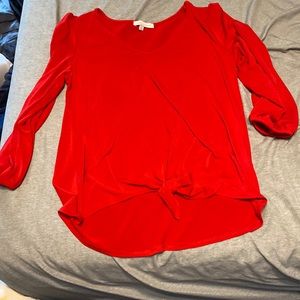 Red dress shirt